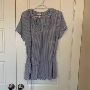 Isabel Maternity by Ingrid & Isabel Blue Striped Blouse